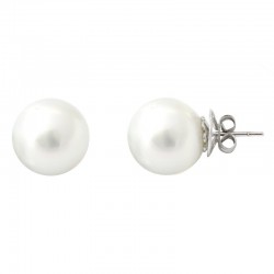 Pendientes oro blanco con...