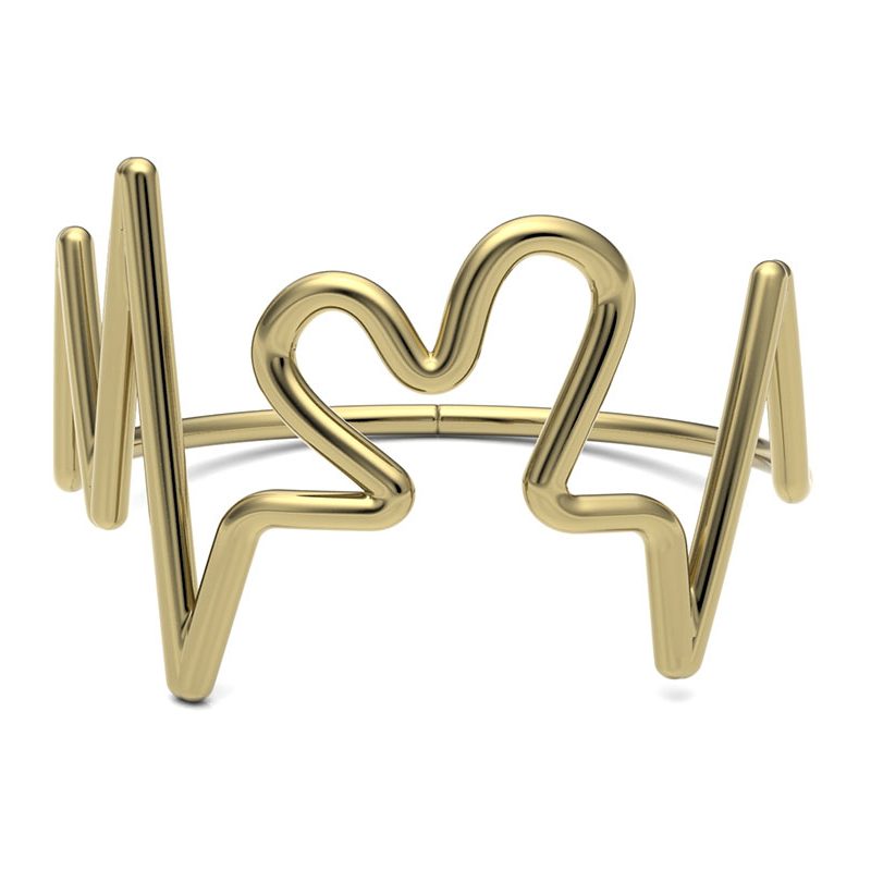 Anillo Línea de la Vida modelo Latido en oro amarillo de 18K