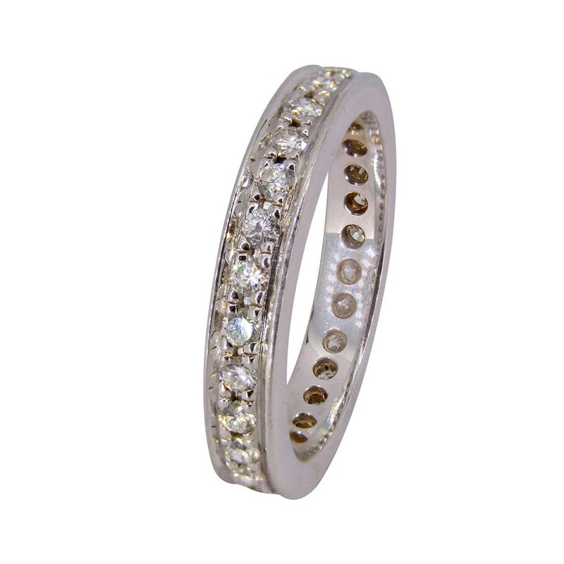 Media Alianza Eternal completa en oro blanco con 29 diamantes