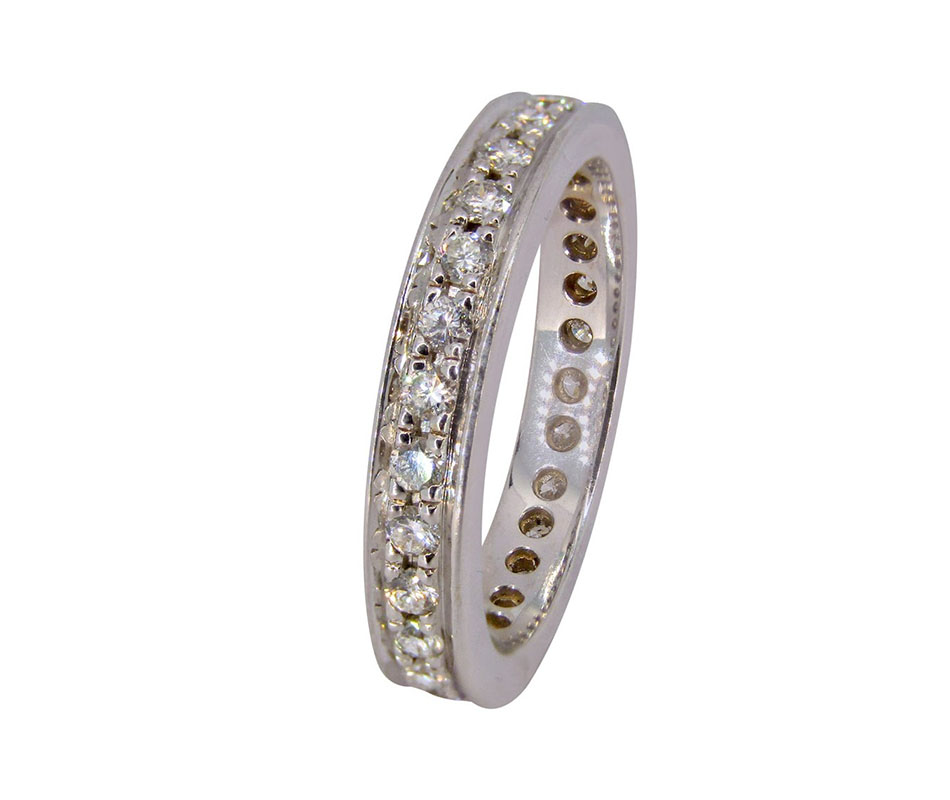 Media Alianza Eternal completa en oro blanco con 29 diamantes
